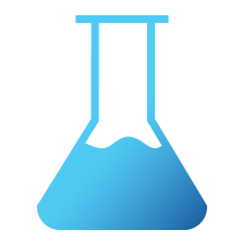 Cardiology Icon - Blue lab beaker