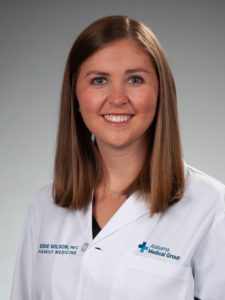 Picture of Elizabeth Forwood, PA-C in white lab coat