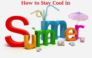 image text "how to stay cool in summer"